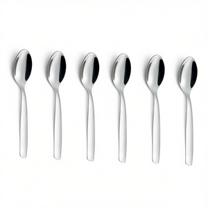 SHARK Juego de cucharas de café de acero inoxidable cromado pulido CVL100C6-6 piezas 11,3 cm - Product Image 2