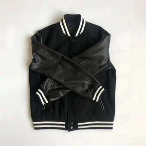 Wholesale High Street Unisex Baseball Varsity <b>Jacket</b> Custom Logo Winter College Baseball <b>Jacket</b> For <b>Men</b> - Product Image 4