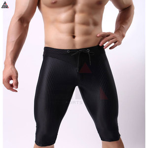 Shorts de compression pour hommes en gros, taille plus, 100% coton, uni, décontracté, sport, course à pied, salle de sport, fitness, séchage rapide, taille élastique - Product Image 4