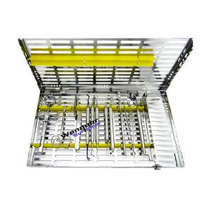 Kit de pont de couronne dentaire manuel professionnel de haute qualité de 13 pièces équipement de nettoyage et de remplissage des dents avec cassette de stérilisation - Product Image 1