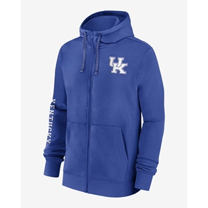 Kentucky Wildcats <b>Royal</b> <b>Blue</b> Hoodie Winter Lined with Team Logo and Stripes Official Fan Gear Embroidered Design - Product Image 1