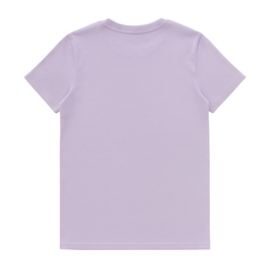 Camiseta de Manga Corta con Cuello Redondo para Mujer, Color Lila Pastel, 100% Algodón Orgánico de Lujo, Preencogido, Certificado GOTS, Suave y Clásica - Product Image 2