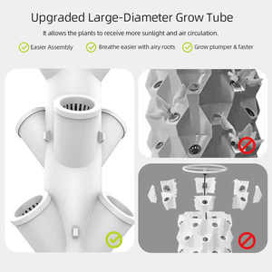 Luxfond, nuevo sistema hidropónico de Torre aeropónica, bomba de riego por goteo de jardín Vertical, trabajo automático, planta vegetal multicapa - Product Image 4