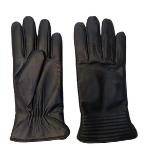 Gants de conduite KADIA en cuir véritable, doublés polaire, respirants, coupe-vent, compatibles écran tactile, unisexe, pour l'hiver - Product Image 4