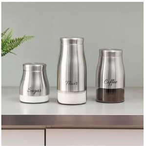 Stylish Sleek Black Galvanized <b>Storage</b> <b>Container</b> Perfect For Pantry Use Office And Home <b>Kitchen</b> Handcrafted From india - Product Image 4