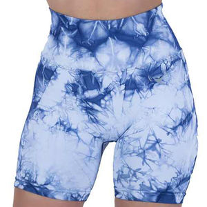 Pantalones cortos deportivos transpirables de secado rápido y alta elasticidad, mallas cortas de cintura baja para gimnasio, sin costuras, cintura alta - Product Image 1