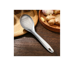 Utensilios de cocina Acero inoxidable Ajo Jengibre Nuevo producto Herramienta de cocina Cuchara de molinillo Cuchara de jengibre de acero inoxidable única - Product Image 6