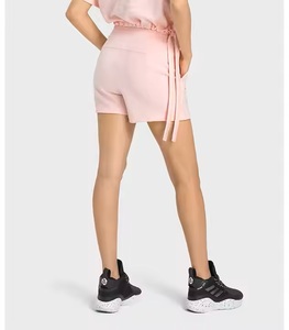 2025 Women's Classic Mini High Waist Fleece <b>Shorts</b> with Pockets New Fashion Solid <b>Pattern</b> Unisex Wholesale From Factory - Product Image 2