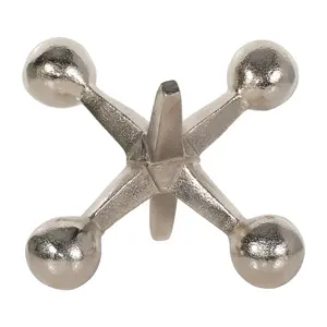 Sagebrook Home Gold Metal Jacks Decor ou Sagebrook Home sculpture polie moderne Creative Metal Jacks Sculpture est décorative - Product Image 1