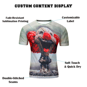 T-shirt de sport pour homme, séchage rapide, respirant, polyester, course à pied, entraînement physique, vêtements de sport, logo personnalisé, OEM/ODM disponible - Product Image 5