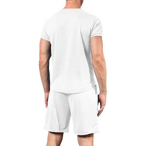 Survêtement d'été de qualité supérieure tenue décontractée et survêtement d'été confortable demi-manches 100% coton pour hommes - Product Image 2