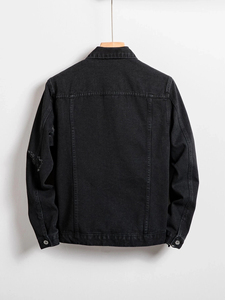 Adjustable Denim <b>Jacket</b> For <b>Men</b> Casual Wear Outdoor 100% Cotton Custom Made Comfortable To Wear Classic Denim <b>Jackets</b> For <b>Men</b> - Product Image 2