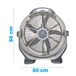Ventilador de Plástico de Alta Potencia de 20 Pulgadas con Control Remoto, Ventilador Eléctrico de Piso para Oficina, Enfriamiento de Aire, Tamaños Disponibles de 16 y 18 Pulgadas, en Caja - Product Image 4