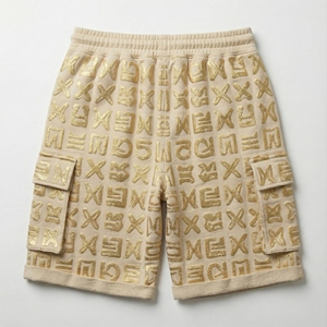 Pantalones Cortos Cargo de Algodón Sólido para Hombre, Estampado Puff, Estilo Urbano, Ajuste Holgado, Desgastado, Gimnasio, Casual, Fabricante, Venta al por Mayor, OEM - Product Image 2