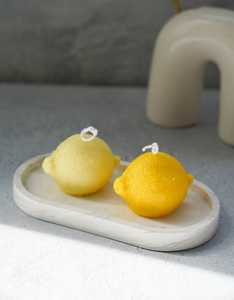 Bougie moderne écologique au parfum de citron rafraîchissant pour Pâques, la fête des pères, la décoration de la maison, l'aromathérapie - Product Image 3