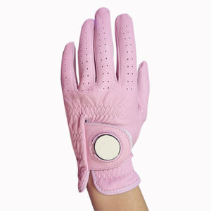 Gant de golf en cuir Cabretta rose pour femme, main gauche, avec marqueur de balle, tailles S, M, L, XL IVA-C-G-001 - Product Image 1
