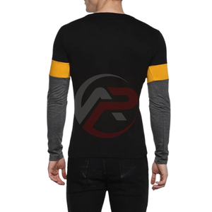 บริการ OEM เสื้อยืดผู้ชายผ้าโพลีเอสเตอร์ผ้าฝ้ายแห้งเร็วและระบายอากาศได้ดีพิมพ์ลาย - Product Image 3