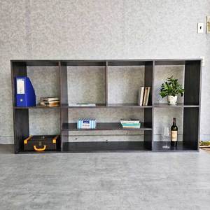 Étagère murale en bois de caoutchouc 200x40x100cm pour salon KS68238 - Product Image 3