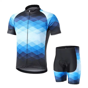 Custom Made <b>Cycling</b> Uniform Sets Lightweight 9D <b>Padded</b> <b>Shorts</b> Zippered Jersey Sublimation Technology Breathable Comfortable - Product Image 2