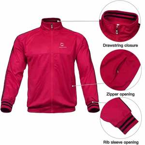 Oem Sports Wear Slim Fit Windbreaker Tracksuits for Men Stand Collar Streetwear Custom Tracksuit Sets - Product Image 3