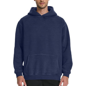 Sweat-shirt et sweat à capuche unisexe en molleton vintage épais, style délavé à l'acide, surdimensionné, pour hommes et femmes, vêtements de sport pour couples, 2025 - Product Image 2