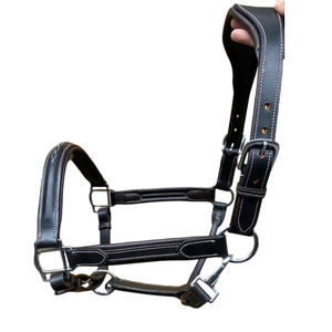 Venta al por mayor de calidad superior inglés equipo de caballo de silla de montar charol anatrómico caballo cuero Halter blanco softy acolchado - Product Image 6