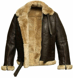 OEM personalizado al por mayor de cuero de vaca original de los hombres RAF <span class=keywords><strong>Aviator</strong></span> chaqueta de cuero real abrigo bombardero B3 Pilot Flying 2022 modelo - Product Image 1