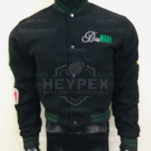 Chaqueta Varsity con Capucha y Diseño Personalizado para Hombre, Servicio OEM, Cuello Alto, Resistente al Viento y Transpirable, para Escuela Secundaria - Product Image 5