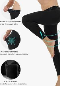 เลกกิ้งออกกำลังกายฟิตแห้งพอดีตัวสำหรับผู้ชายอุปกรณ์ฟิตเนสสำหรับวิ่งออกกำลังกายรุ่นใหม่ - Product Image 3