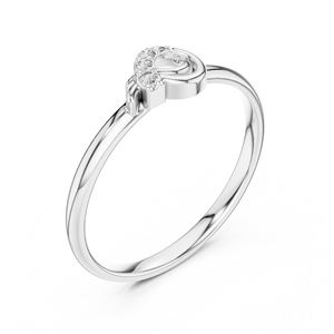 Amorise jewels 14K Elegante anillo de uso diario con piedras de cristal - Product Image 3