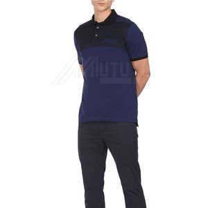 Algodón transpirable de corte clásico para Polos para hombres de talla grande Patrón sólido Tela de punto de estilo informal - Product Image 5