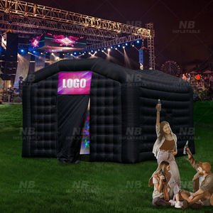Oxford negro portátil LED <span class=keywords><strong>discoteca</strong></span> iluminación móvil club nocturno carpa inflable cubo fiesta tienda inflable club nocturno - Product Image 3