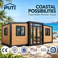 Villa conteneur extensible à double aile de 10 pieds de qualité supérieure, structure détachable, petit bâtiment préfabriqué pour stand