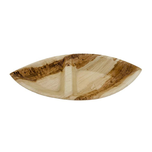 Vente chaude élégante assiette jetable à 2 compartiments conception de feuille écologique pour un usage quotidien et les fêtes/événements pots de sucre et de crémier - Product Image 1