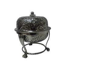 จานเสิร์ฟอาหารแบบคลาสสิกจานสแตนเลสสีทองสำหรับทำอาหารสำเร็จรูปสำหรับงานแต่งงานและโรงแรม - Product Image 2