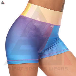 Gran oferta, pantalones cortos transpirables de la mejor calidad para mujer, lona tejida informal, poliéster/algodón, cintura elástica, recién llegado - Product Image 5