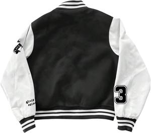 Fabricant sur mesure, veste universitaire de haute qualité, broderie appliquée, feutre mélangé laine et cuir, veste universitaire, MOQ10 personnalisé - Product Image 2