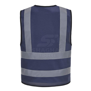 เสื้อกั๊กสะท้อนแสงสำหรับงานก่อสร้าง เสื้อผ้าเพื่อความปลอดภัย เสื้อกั๊กทำงานแบบมองเห็นได้ชัดเจน - Product Image 3