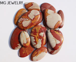 Noreen Jasper Cabochons Smooth Semiprecious Cabochons Venta al por mayor Lote Noreen Jasper Loose Gemstone Cabochon Lot Cristal natural - Product Image 4