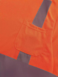Vêtement de sécurité à manches longues respirant lavable multicolores en polyester à 95% avec chemise réfléchissante personnalisée pour hommes, vêtements de travail - Product Image 6