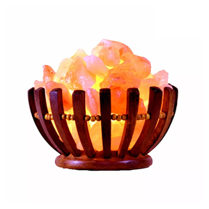 Lampe à Bouquet en Pierre de Sel de l'Himalaya avec Cordon de Variateur pour Décoration Intérieure, Spa, Sauna et Espaces Bien-être - Product Image 1