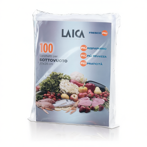<span class=keywords><strong>Sacchetti</strong></span> <span class=keywords><strong>sottovuoto</strong></span> <span class=keywords><strong>Laica</strong></span> FRESCO PIU 20x28 cm Modello VT3501 Confezione da 100 pezzi - Product Image 3