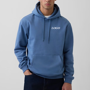 Sudadera con Capucha para Hombre con Cordones, Diseño Moderno y Capucha para Compradores al por Mayor, Ropa Casual 2026 Económica con Logotipo Personalizado y Bolsillo - Product Image 1