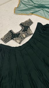 Ensemble de Lehenga Choli en soie Georgette imprimé numérique, fait main, magnifique, pour fête d'anniversaire 2026, spécial, hiver - Product Image 6