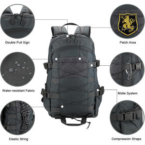 Mochila táctica duradera con logotipo personalizado impresión bordado al aire libre senderismo Camping bolsa de viaje OEM fabricante de fábrica - Product Image 4