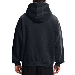 Tissu de haute qualité Full Zip Hoodies Heavyweight Blank Haute qualité 100% coton personnalisé brodé unisexe Zipper Hoodie - Product Image 5