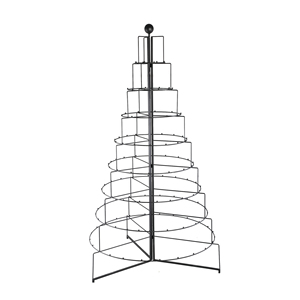 Adorno Navideño Moderno de Metal Negro en Forma de Árbol Triangular, Ecológico para Decoración del Hogar, Venta al por Mayor de Fábrica - Product Image 1