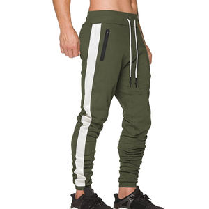 100% coton pantalons de survêtement haute rue Joggers décontracté streetwear hommes pantalons pantalons en gros couleur unie hommes - Product Image 2