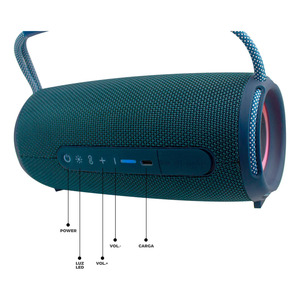 Radio FM Bluetooth portable avec lumière LED, rechargeable par USB - Couleurs assorties - Product Image 6