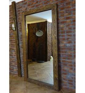 Marco de Espejo de Pared Decorativo de Madera Moderno y Lujoso, Calidad Superior, Forma Rectangular, Tamaño Personalizable, Grosor Hecho a Mano - Product Image 1